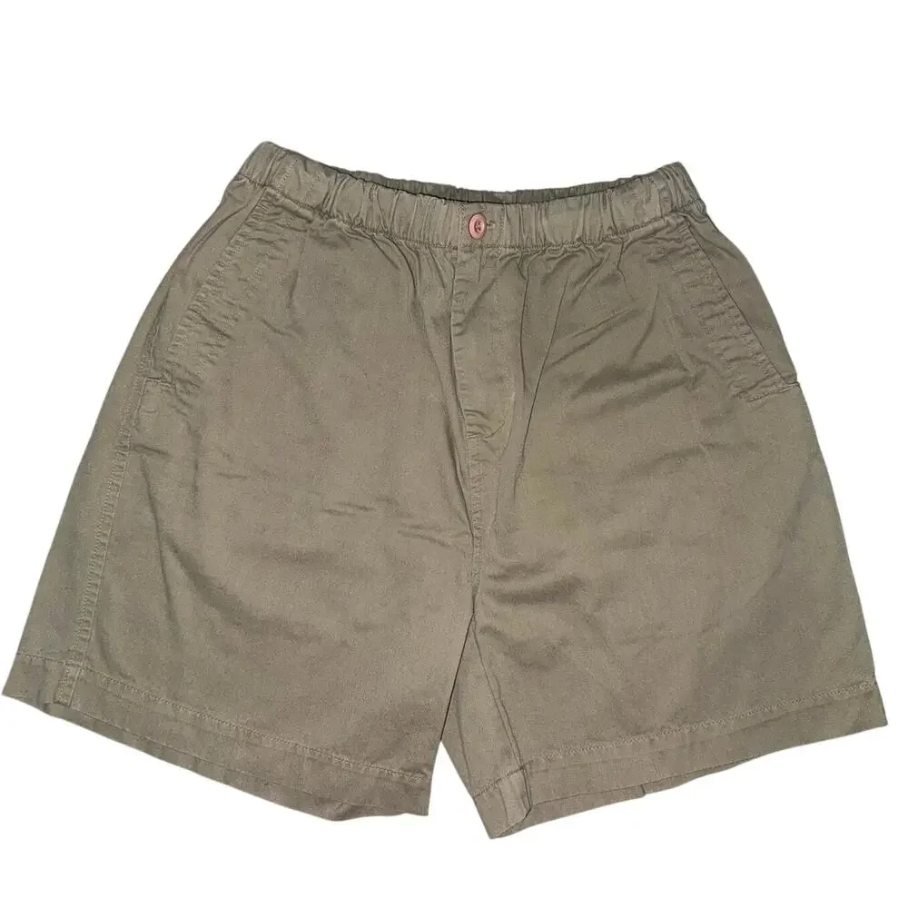 2 pairs of Falls Creek Light Khaki & Brown Green Cargo Shorts Size Medium Men’s